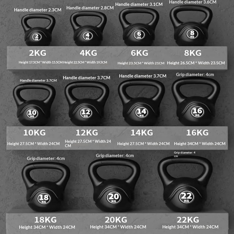 Kettlebell - 2026 Fitness Ayarlanabilir 8kg Kettlebell Ergonomik