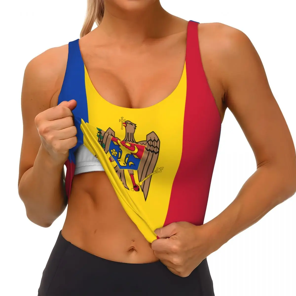 Moldova Bayrağı Temel Üstler K - Yoga Fitness Women incelemesi ve fiyatı