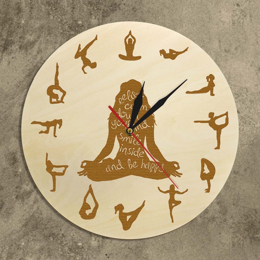 Yoga poz ahşap duvar saati Fit - Yoga Fitness Watch incelemesi ve fiyatı