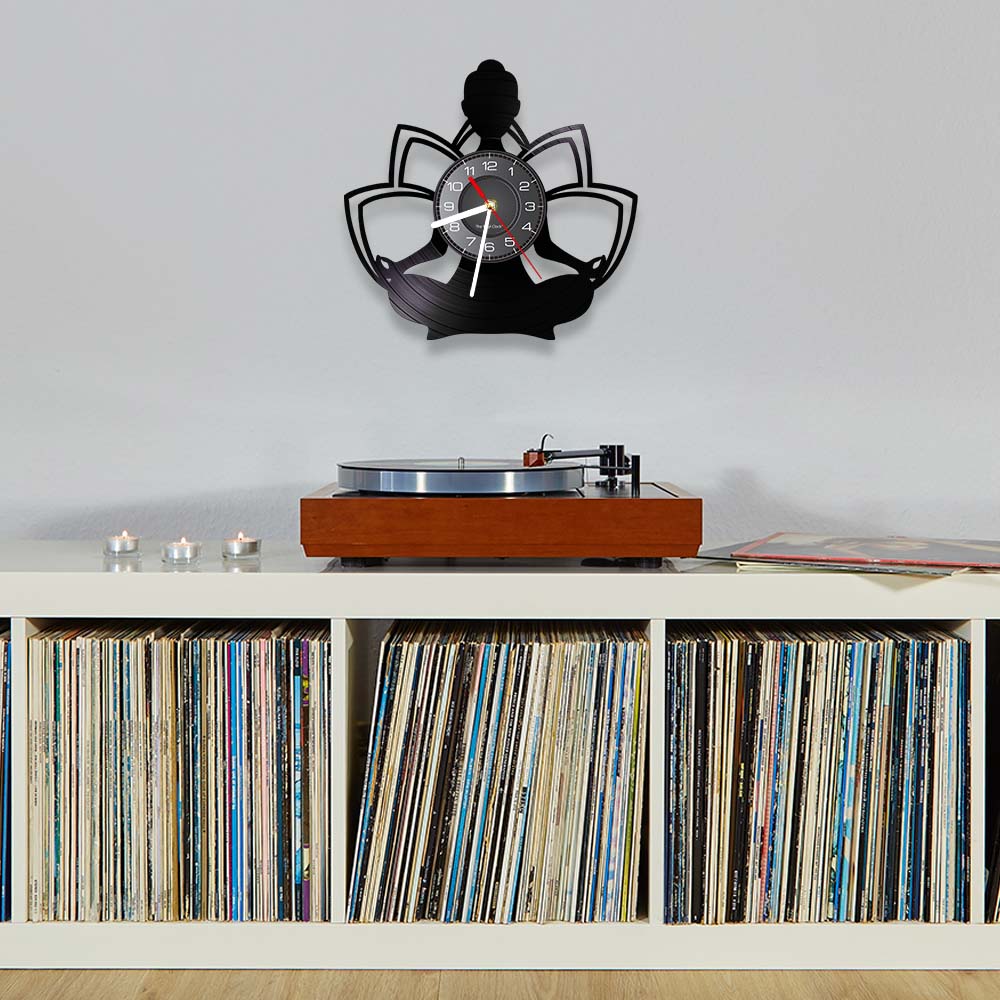 Yoga Pozu Vinil Plak Duvar Saa - Yoga Fitness Watch incelemesi ve fiyatı